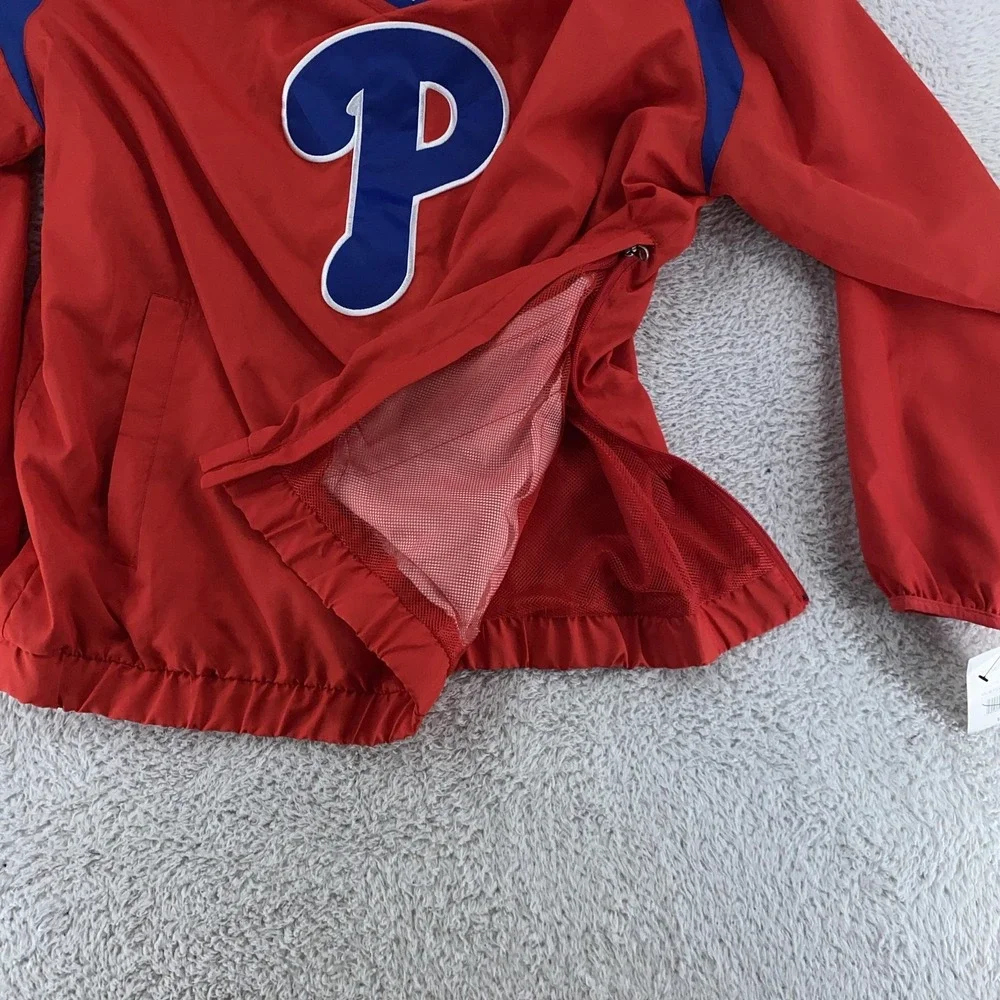 Philadelphia Phillies Pullover‎ Windbreaker Jacket Mens 2XL MLB Baseball New